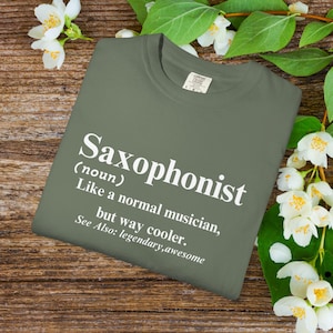 Saxophone Shirt | Saxo Player Shirt | Saxophonist T-Shirt | Sax Player | Jazz Music Gift | Comfort colors | Saxophonist Gift | Sax Tee