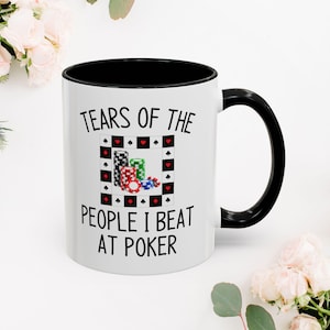 Prezenty pokerowe | Prezent hazardowy | Kubek hazardowy | Łzy ludzi, których pokonałem w pokera | Prezent kasynowy | Kubek kasynowy