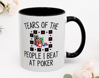 Regalos de póquer / Regalo de juego / Taza de juego / Lágrimas de la gente a la que vencí en el póquer / Regalo de casino / Taza de casino