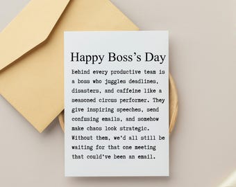 Tarjeta del Día del Jefe: Saludo de agradecimiento para el gerente