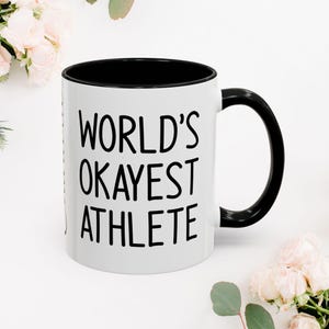 Taza de atleta divertida, taza de atleta personalizada, taza de café de atleta, taza deportiva de 11 oz
