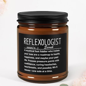 Vela de reflexologia, presente para massagem nos pés, presente para bem-estar, presente para autocuidado, caixa de presente para spa, presente para relaxamento, presente para cura