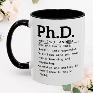 Anpassad doktorandmugg, doktorandexamenspresent, doktorandkaffemugg