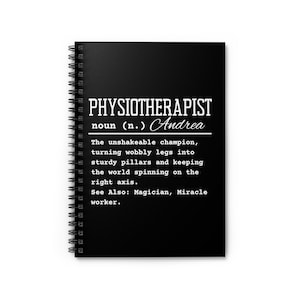 Physio Student | Gift For Physio | Physiotherapist Definition Print | Unique Stationary For Physiotherapy | Physiotherapist Notebook