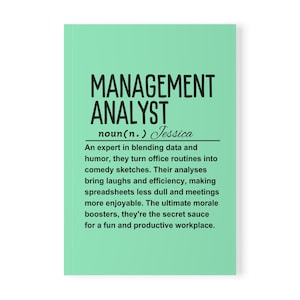 Mba Gifts | Gift for Management Analyst | Mba Graduate | Business Notebook | Mba Student journal | Management Analyst