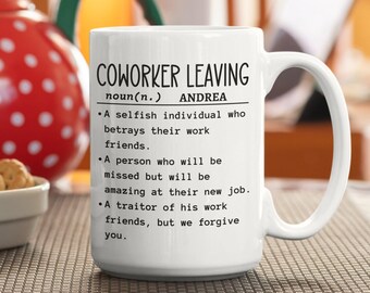 Funny Coworker Leaving Definition Mug | Goodbye Gift