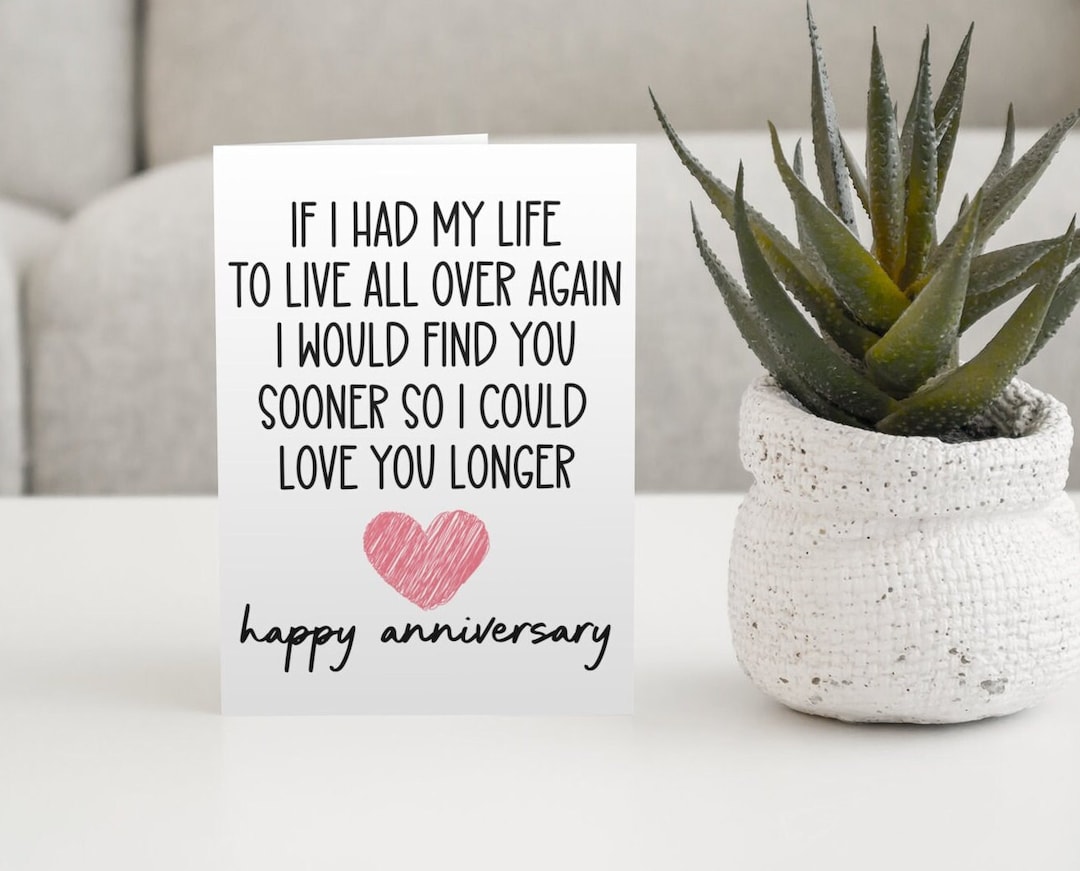 Printable Anniversary Card | Card for Husband | Printable Envelope ...