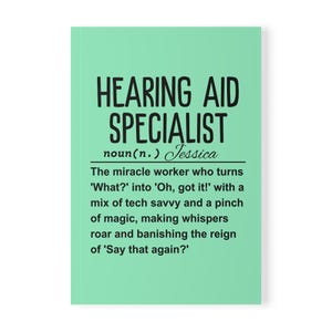 Audiology Notebook | Hearing Aid Specialist Gift | Pediatric Audiologist Gift | Audiology Gift