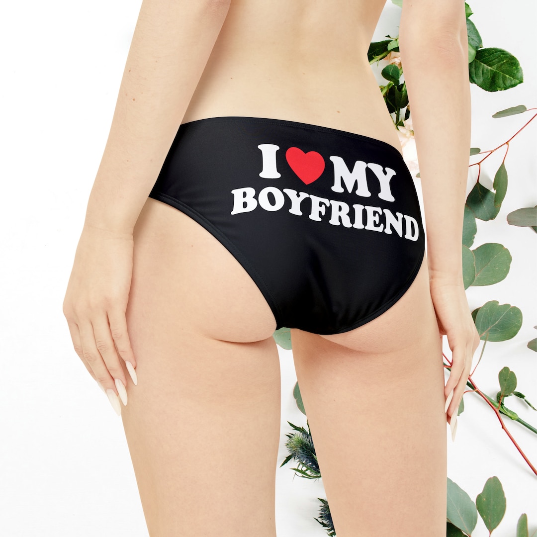 I Love My Boyfriend Bikini Bottom I Heart My Boyfriend I Love My Boyfriend  I Love My Boyfriend Custom Gift for Her -  Canada
