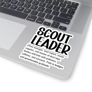 Scout Guide Sticker Scout Leader Sticker, Scoutmaster Gift, Leader Gift, Troop Leader Gift ...
