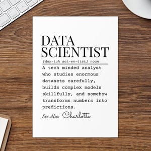 Data scientist Greeting card