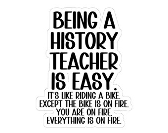 History Teacher Sticker, Teacher Sticker, History Class Decor, Teacher Gift Ideas, History Enthusiast