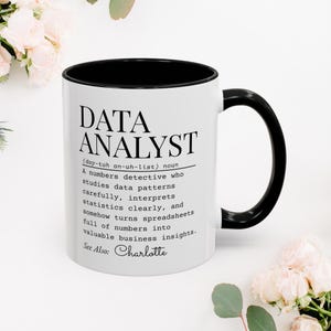 Data Analyst definition mug