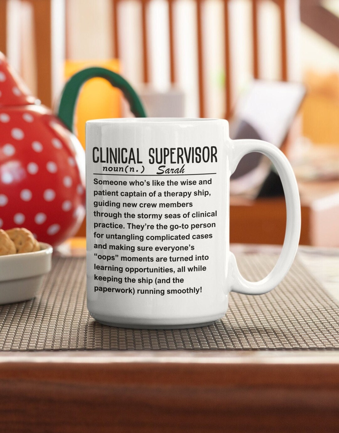 Custom Clinical Supervisor Mug, Personalized Mentor Gift - Etsy