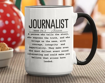 Journalist Definition Coffee Mug | Funny Journalism Gift