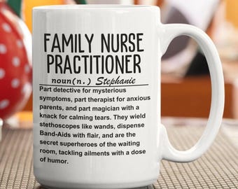 Family Nurse Practitioner Mug | Personalized FNP Graduation Gift