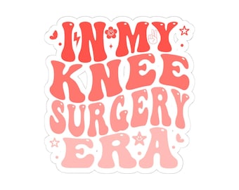 Klistermärke för knäoperation, återhämtning från operation, läkningsresa