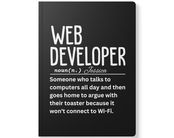Funny Web Developer Notebook: Soft Cover Journal (5.75" x 8")