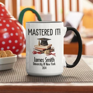 tasse de diplôme de maîtrise | Maîtrisez-le Mug | Cadeau de maîtrise | Tasse MBA | Cadeau de remise des diplômes MBA | Cadeaux MBA pour femmes | Tasse à café amusante