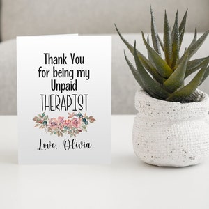 Physical Therapist Card | Mental Health Card | Thank You Card | Therapist Gift | Digital Download | Appreciation Gift | Work Colleague Card