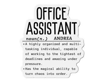 Office Assistant Magnet: Team Squad Life, Admin Gift