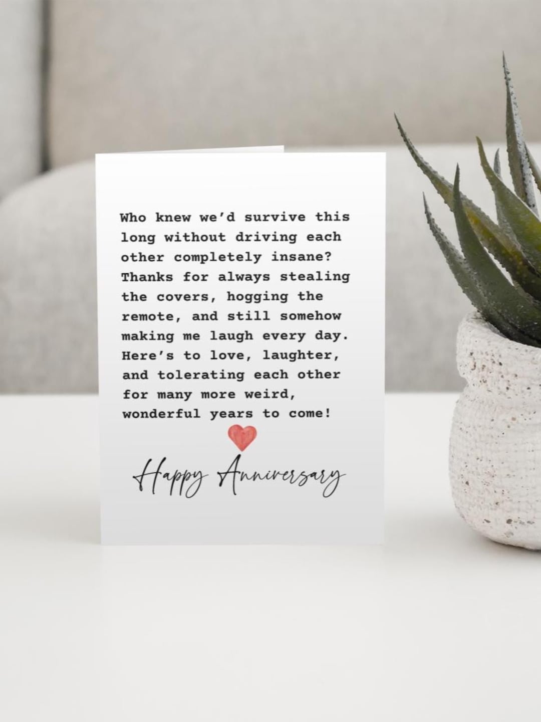 Printable Anniversary Card | Card for Husband | Printable Envelope ...