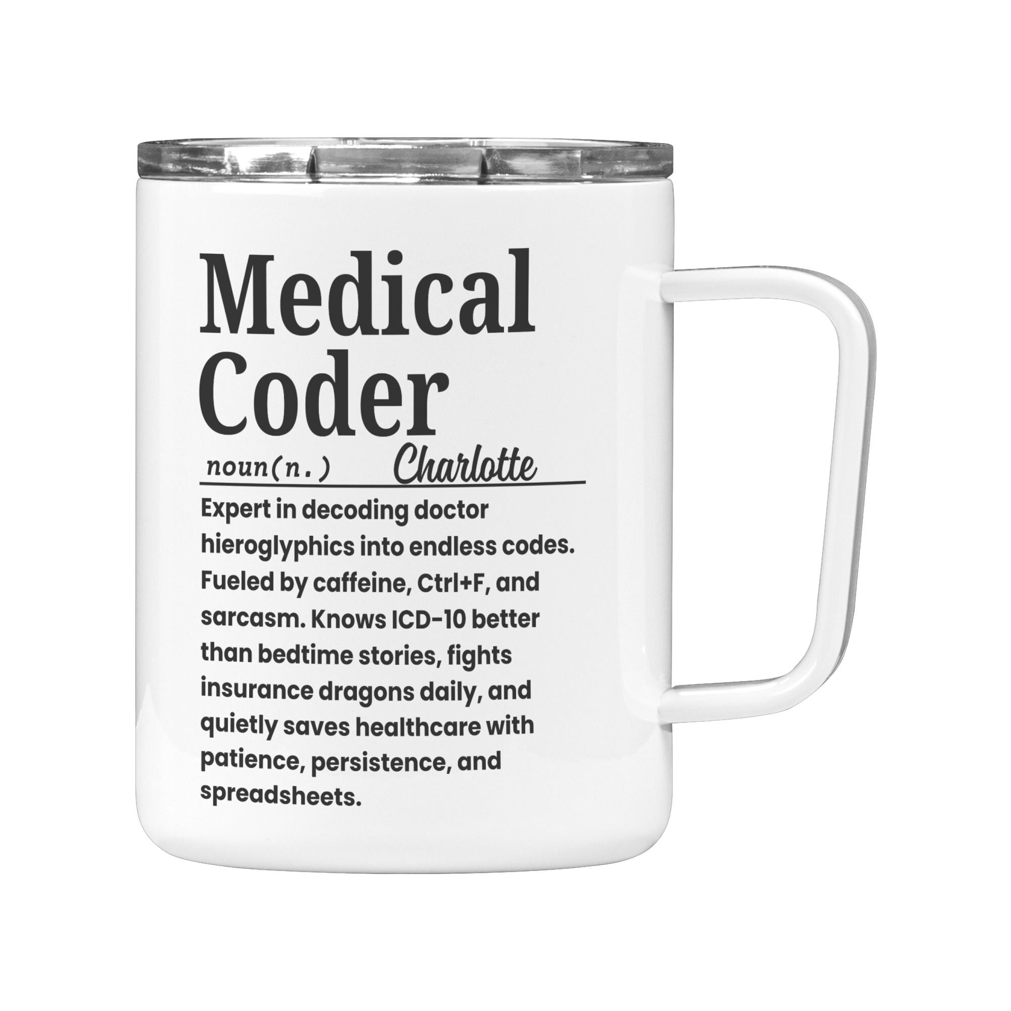 Funny Medical Coder Mug: ICD-10 Coffee Cup, Healthcare Job Gift - Etsy