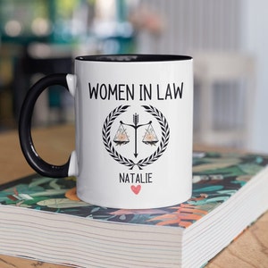 Law Student Mug | Law Student Personalized Gift | Women Lawyer Coffee Mug | Bar Exam Gift | Lawyer Christmas Gift | Lawyer Graduation Gift