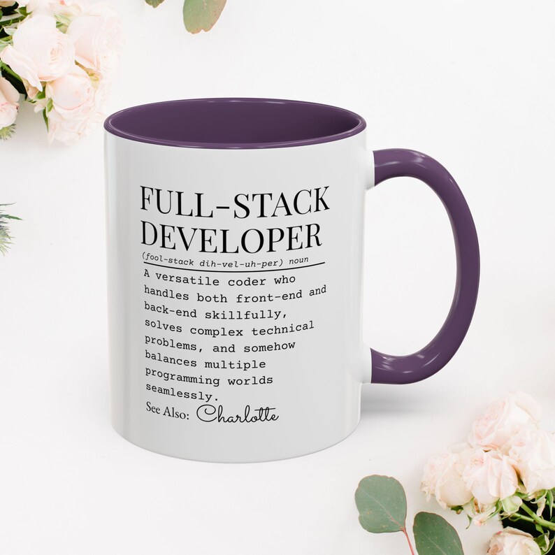 Full-Stack Developer Definition Mug image 7