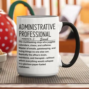 Presente para administrador, presente para escritório, presente para secretária, presente para colega de trabalho, presente para dia do chefe, caneca para administrador 11oz