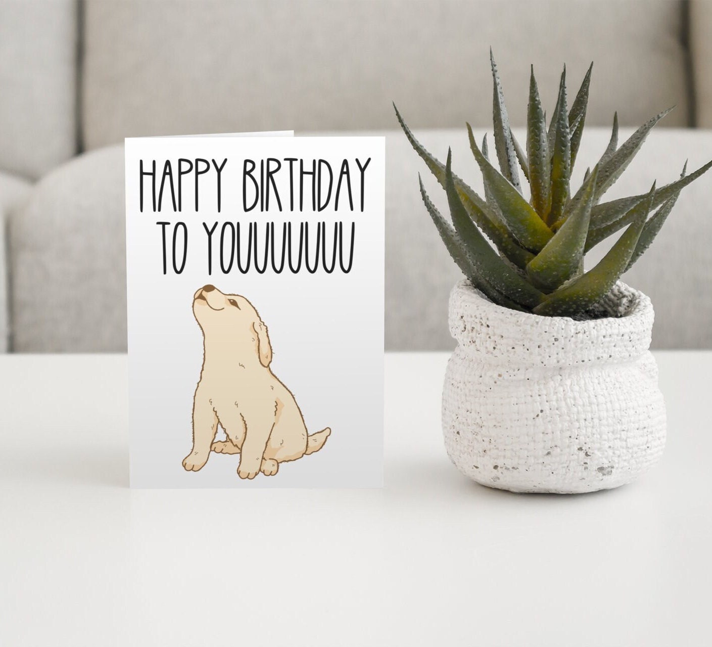 Printable Dog Birthday Card, Funny Dog Birthday Card, Digital Birthday ...