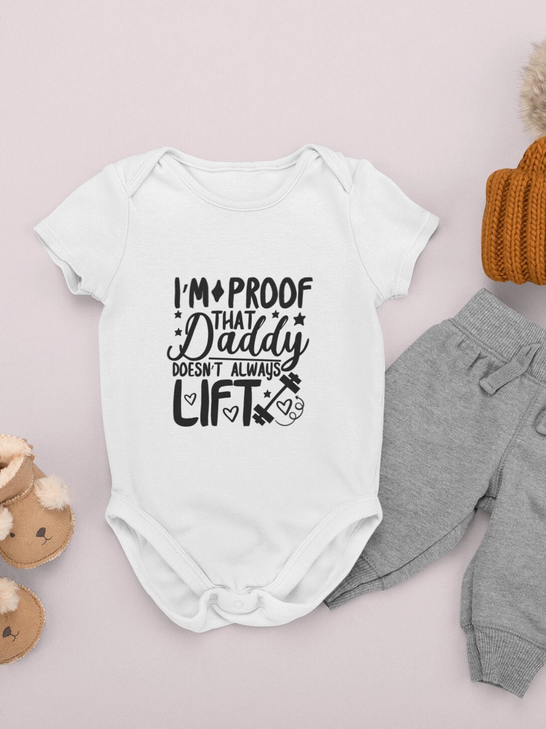 Daddy Workout, Baby Onesie, Fitness Baby Gear, Gym Baby Outfit, Dad Life Apparel, Cute Baby Clothes