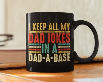 Dad Jokes Mug, Funny Dad Jokes Coffee Mug, Perfect Gift for Dad, Humorous Ceramic Mug for Fathers Day
