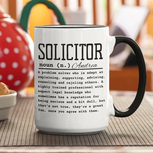 Lawyer Mug | Appreciation For Solicitor | Funny Mug | Gifts For Lawyer | Future Solicitor Gift | Law Student | Funny Solicitor Gift For Her