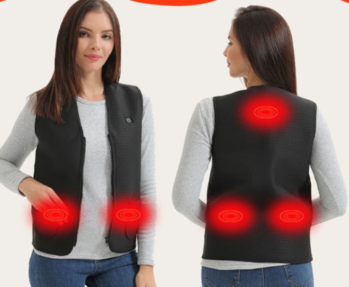 Heated Vest Men's and Women's Lightweight Waterproof Etsy
