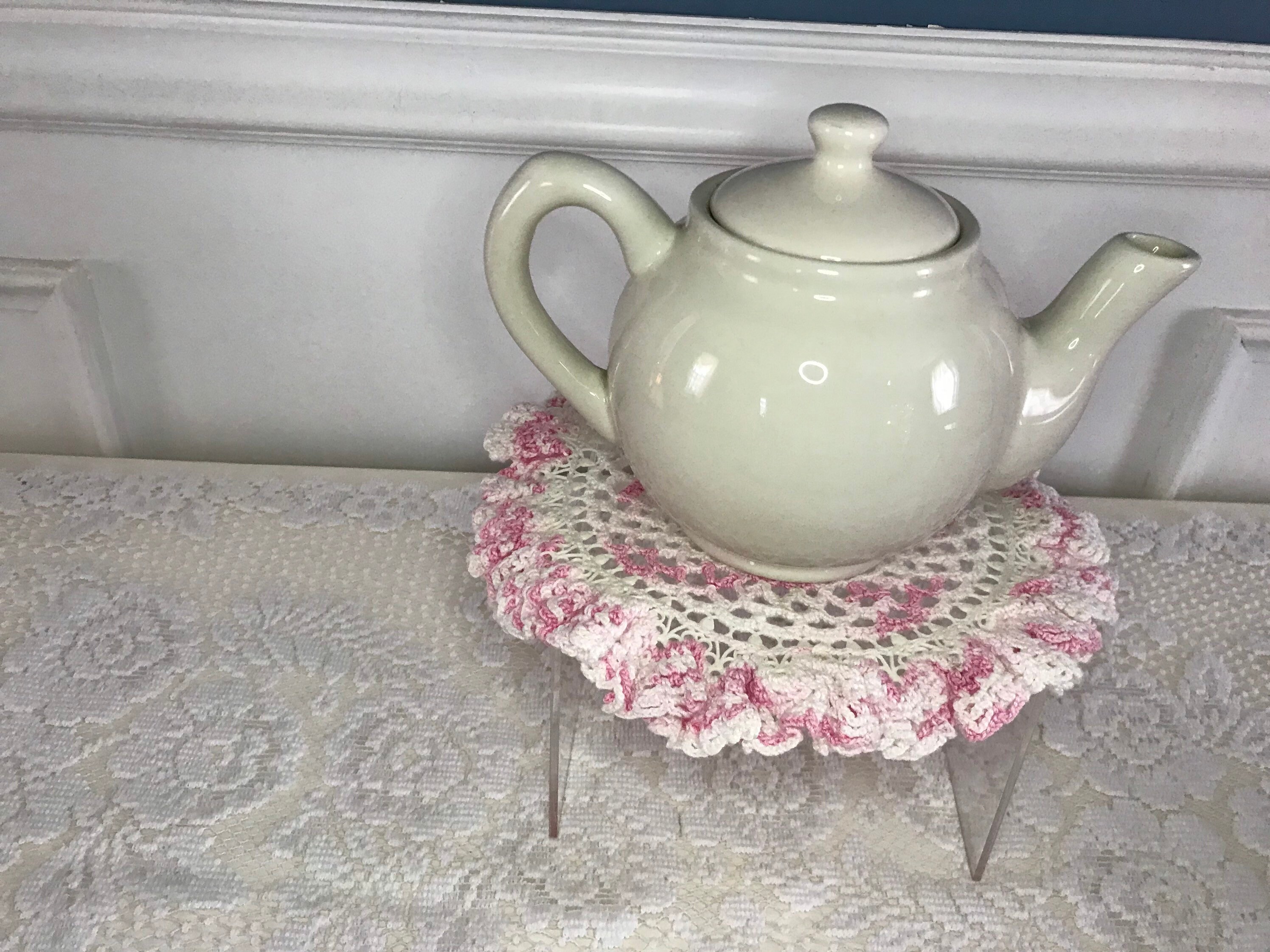 Ganz 2 Cup Cream Colored Teapot Etsy