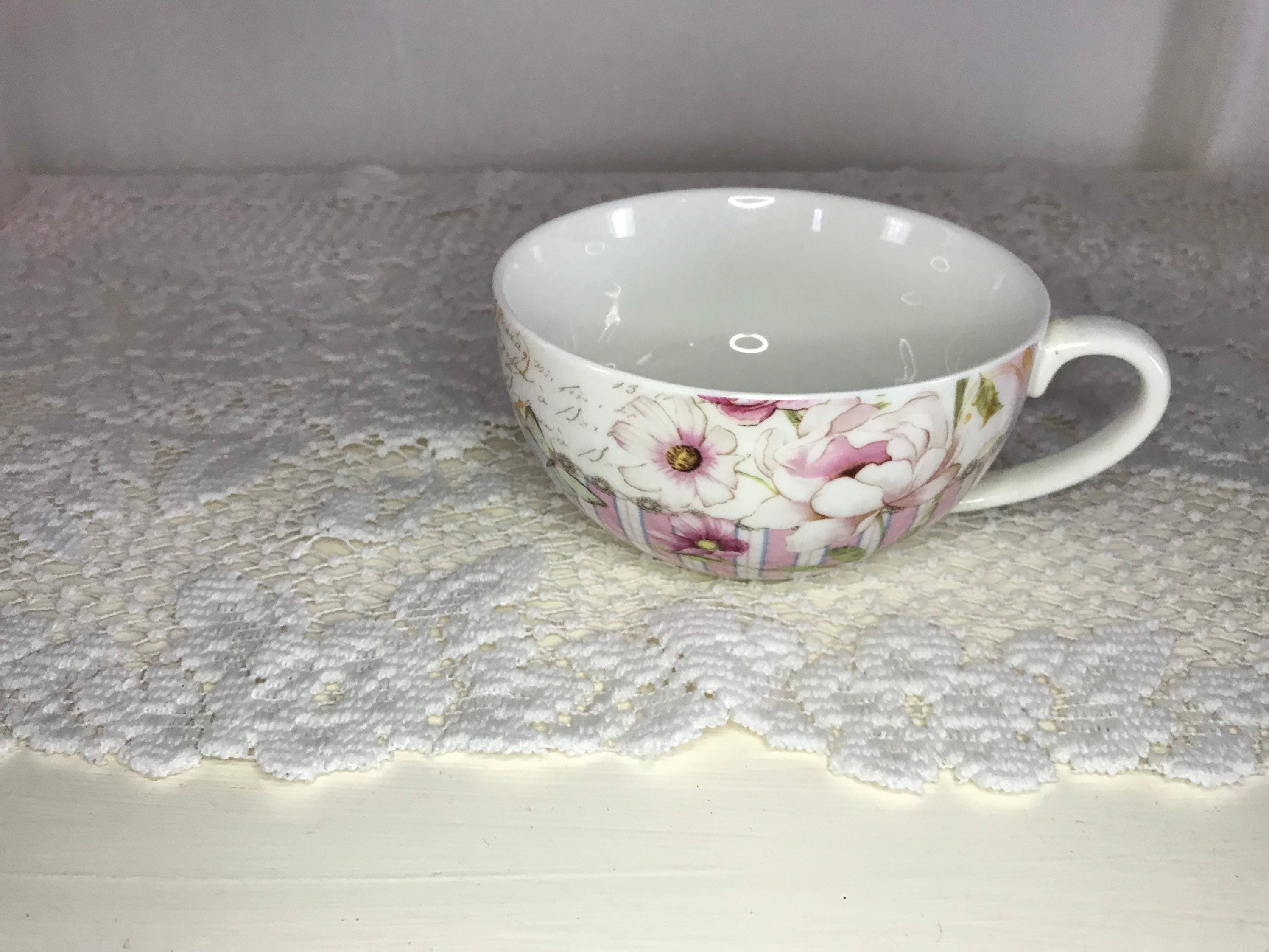 Delton Teapot With Flowers for One Etsy