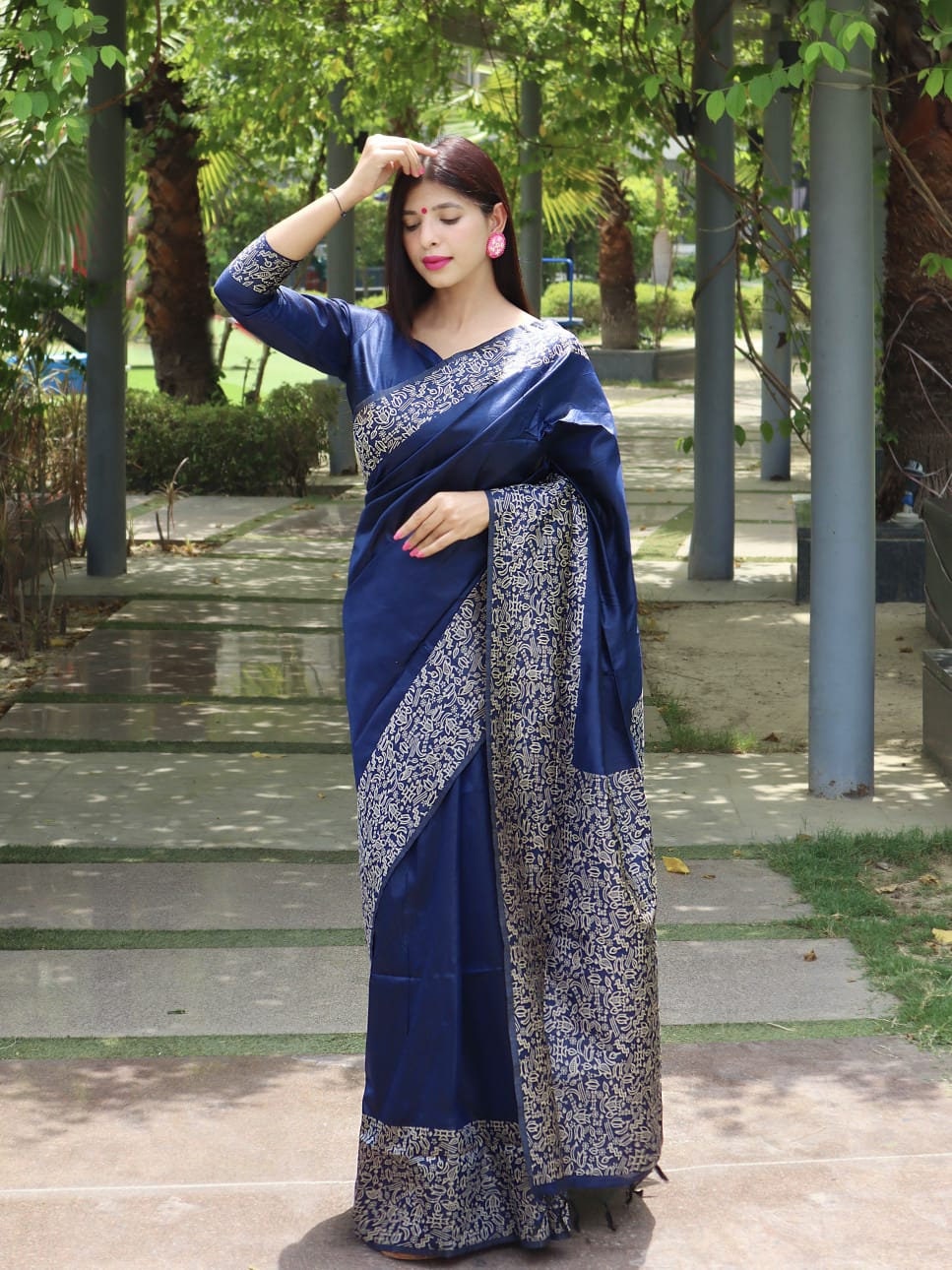 Woven Banglori Pure Silk Saree