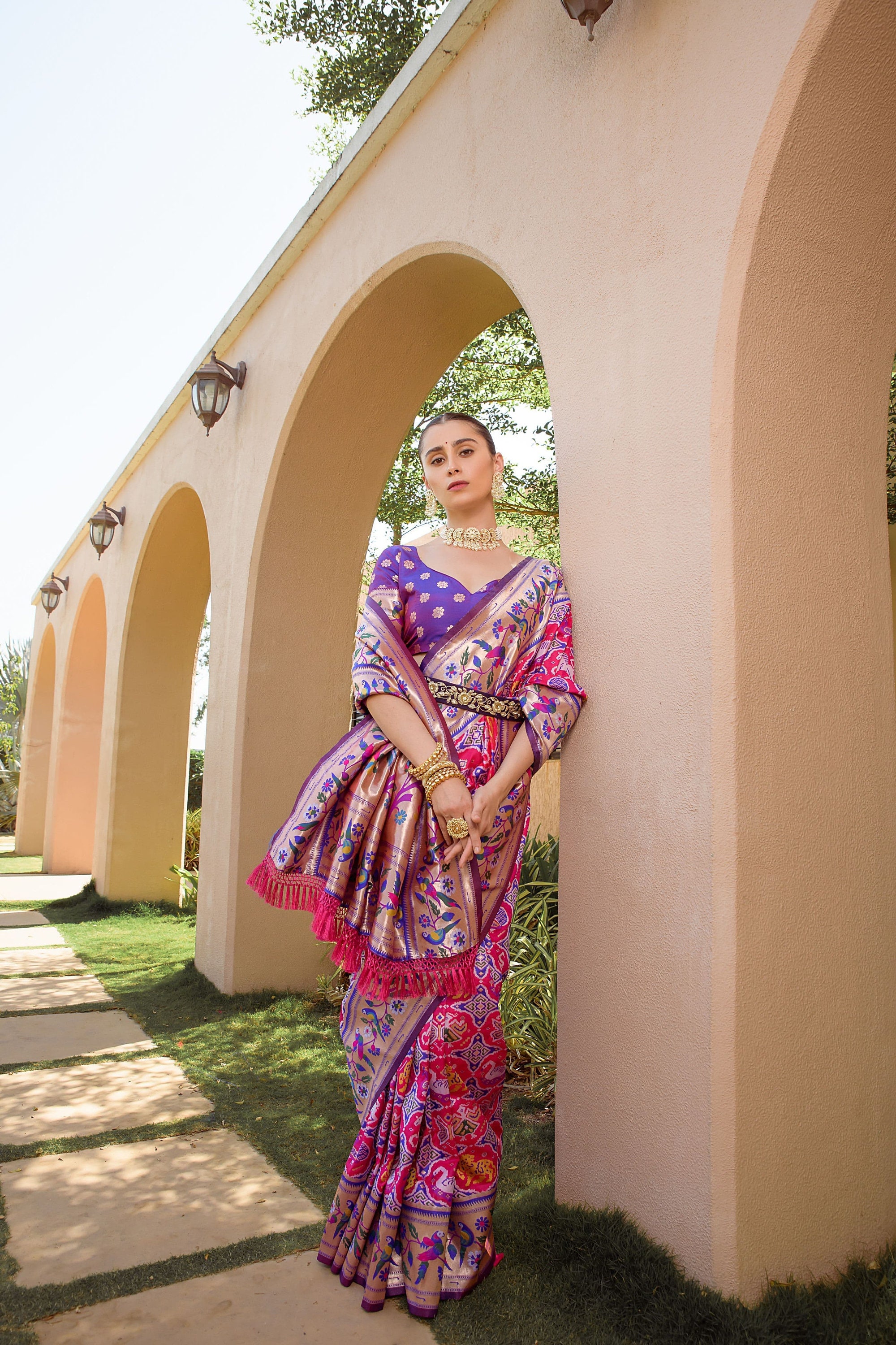 Party Wear Banarasi Soft Silk Paithani Saree