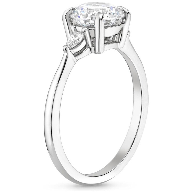 1.50 CT Marquise Moissanite Engagement Ring Wedding Bridal Jewelry Solid Gold Silver Solitaire Halo Antique Vintage Anniversary Promise Gift