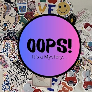 Mystery Sticker Bags, OOPS Sticker Pack, Grab Bag Sticker Pack, OOPS Bag, Stickers, Blind Bags, Mystery Packs