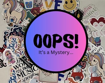 Mystery Sticker Grab Bag: Imperfect Stickers, Random Assortment
