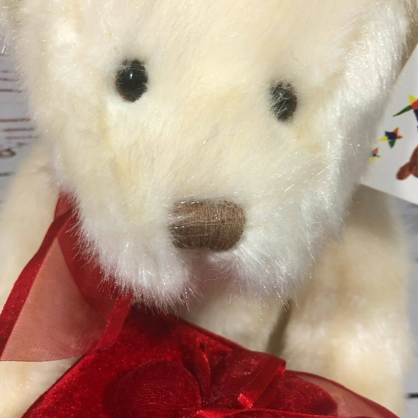 Zales Gund White Bear Red Felt Gift Box 11