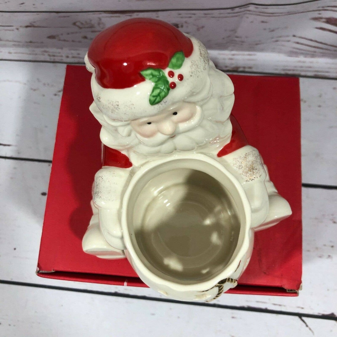 Lenox Santa Claus Holiday Votive Candle Holder Etsy