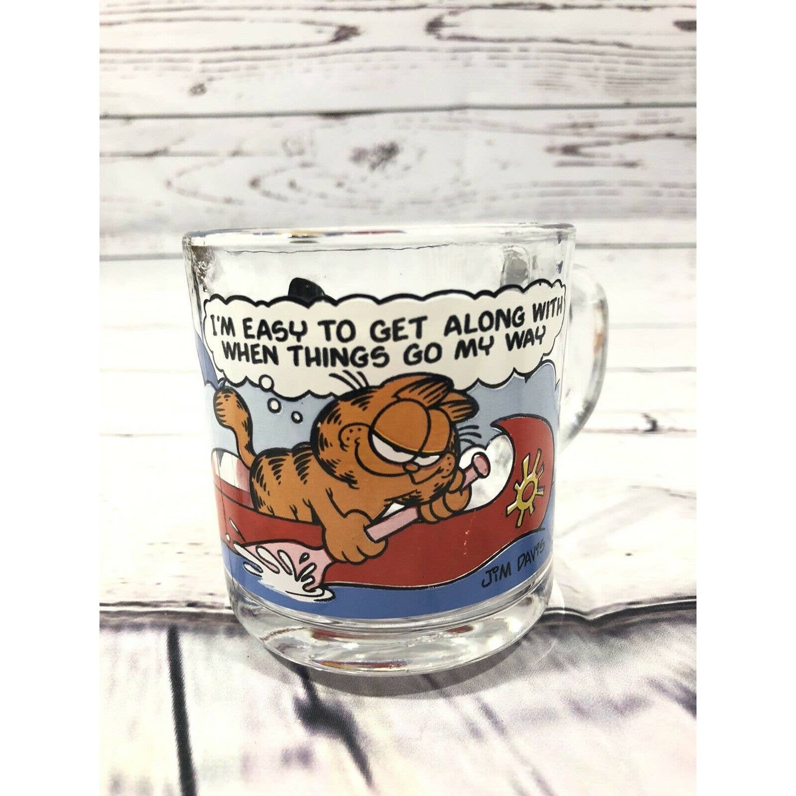 Vintage Mcdonalds Garfield & Odie Glass Coffee Cup Mug 1978 Anchor Hocking  - Etsy