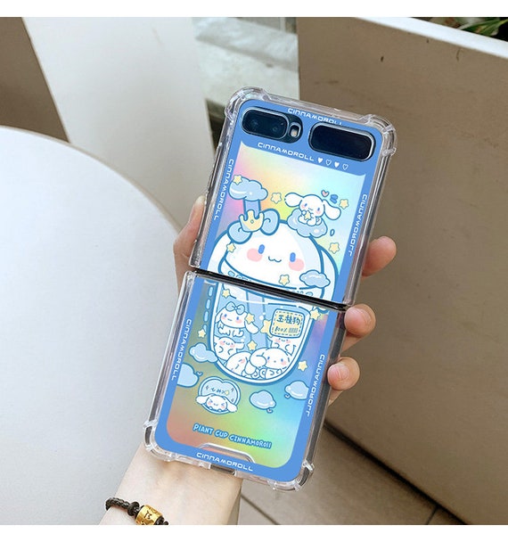 Japanese White Dog 3D Animals Charm Chain Clear Samsung Phone Case