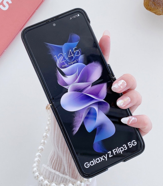 Korean Elegant Patterns Phone Case for Samsung Galaxy Z Flip 3 