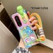 Space Boy in Cup Phone Case for Samsung Galaxy Z Fold 2 and Z Fold 3 and 4 (5G) | Cartoon 3D Monster w/ Band Clear Colorful | Lovely Gift 