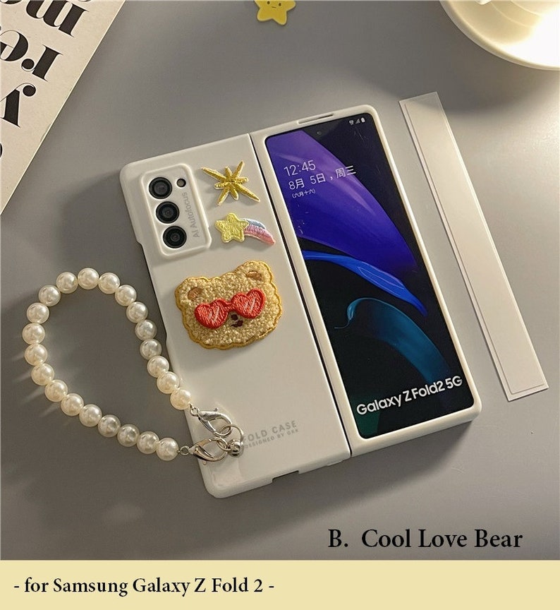 Korean Bear Samsung Phone Case for Samsung Galaxy Z Fold and Z Etsy