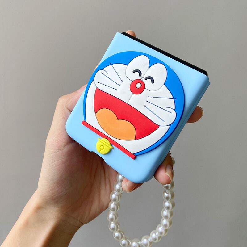 Cute Japanese Doraemon Cat Samsung Phone Case for Samsung Galaxy Z Flip and  Z Flip 3 and Z Flip 4 (5G) –